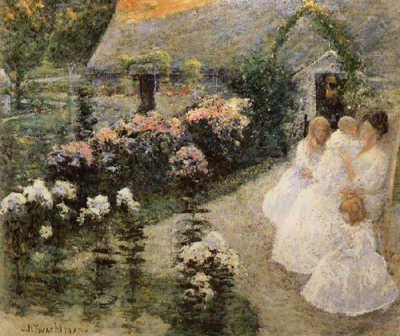 Robert Reid In the Flwer Garden china oil painting image